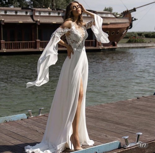 Beach Wedding Dress Bohemian Cold 