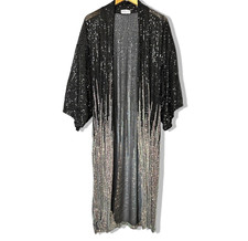 Free People Party On Sequin Kimono Jacket Duster One Size NWOT