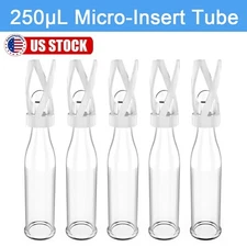 1000pcs 0.25mL Vial Inserts Glass Conical Base Micro-Insert for 2ml 9-425 Vials