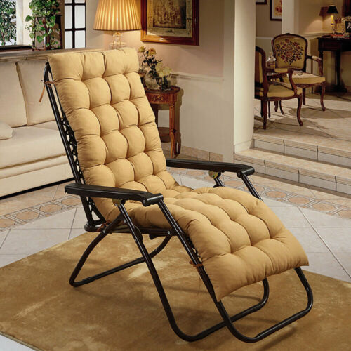 Garden Lounge Chair Cushion Tufted Outdoor Rocking Seat Deck Chaise Pad Recliner - Picture 36 of 49