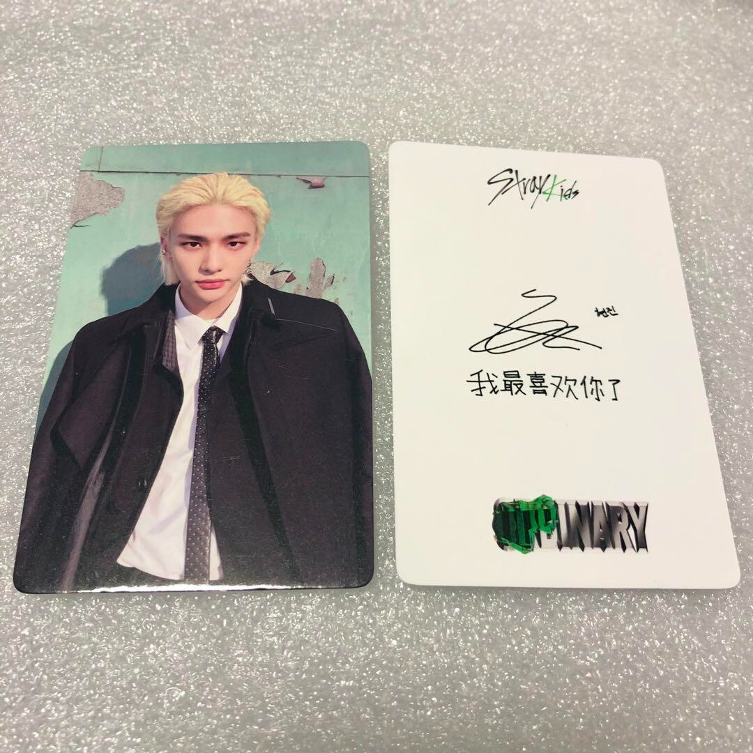 Stray Kids Hyunjin Photo Card ODDINARY China fan sign event Stray Kids Hyunjin Photo Card ODDINARY China fan sign event