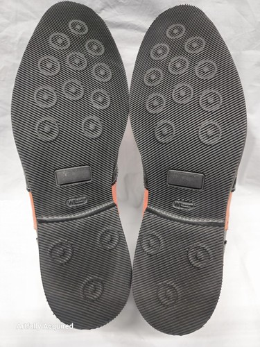 Girotti Schuhe Flügelspitze Oxford orange/schwarz Größe 9 US italienischer Lederschuh neu  - Bild 22 von 24