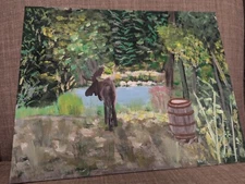 handmade painting on canvas