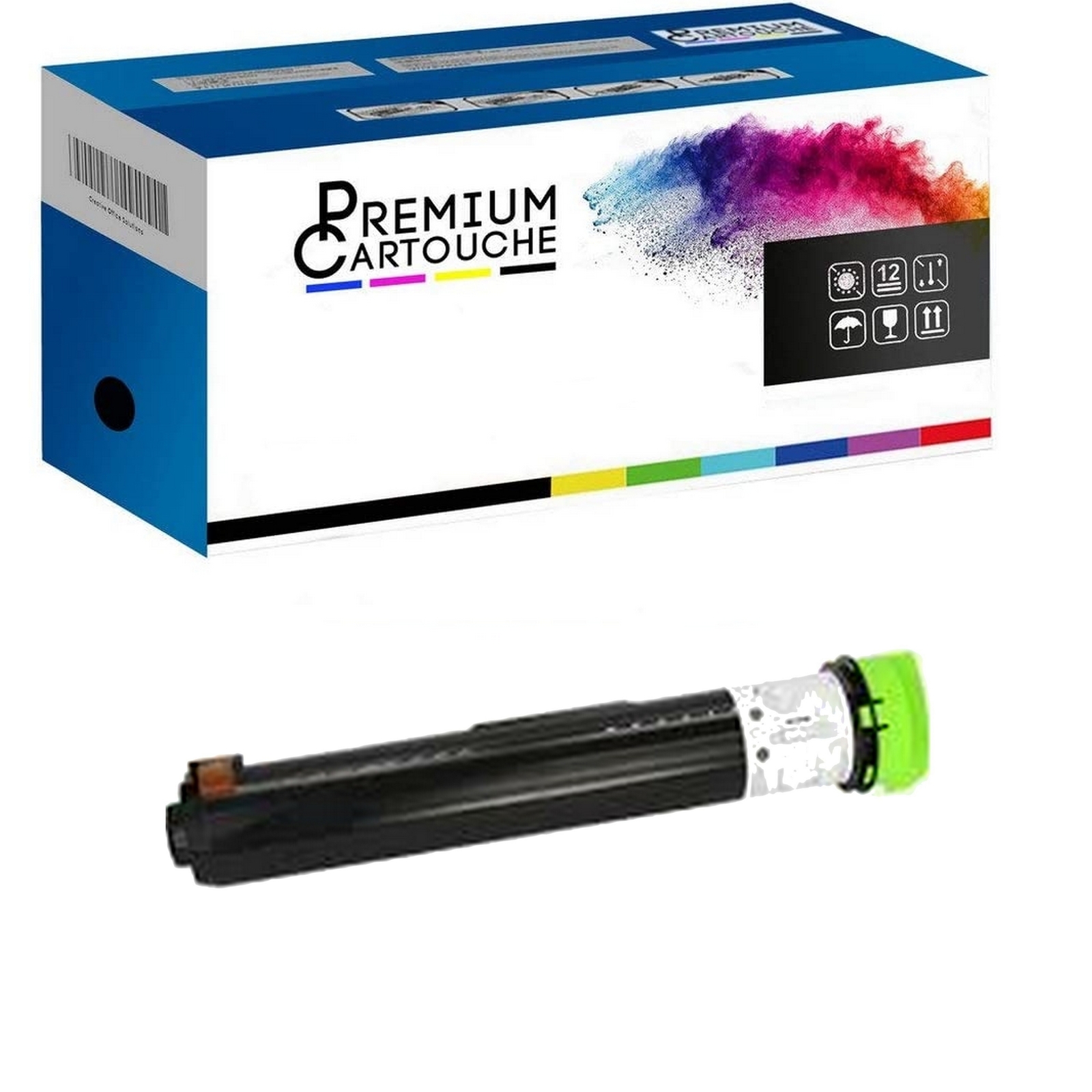 Cartouche de toner DQ-TU10J noir compatible avec les imprimantes Panasonic