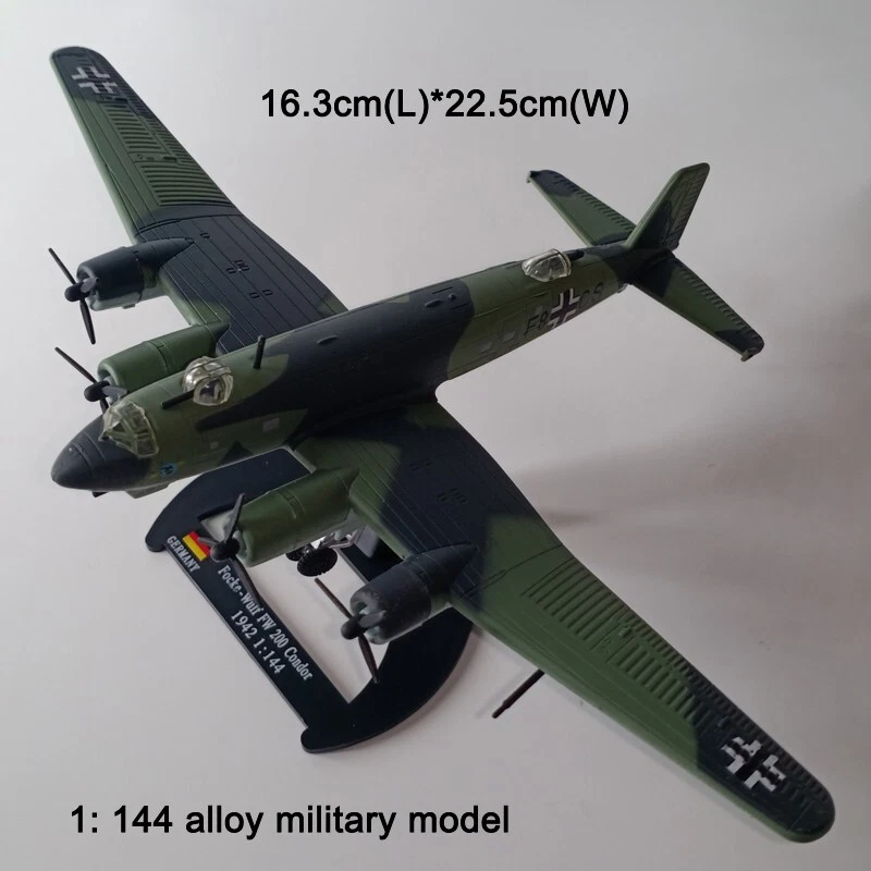 1:144 Alloy Diecast Military Model WW2 German Focke-Wulf Fw 200 Condor Aircraft - Image 2 of 4