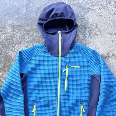 Patagonia Dual Aspect Hoody Zip Up Jacket Mens Size Small Blue | eBay