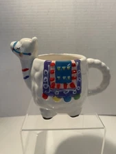 LLAMA 13 Oz.” Ceramic Mug  Multi - Colored CUTE!