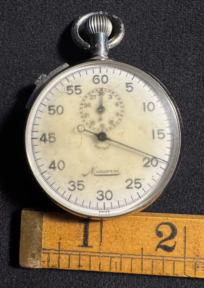 Cronómetro suizo Minerva vintage probado funcionando Foto 4 de 4