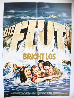 Original Filmposter Filmplakat A1 die Flut bricht Los Barbara Hershey Robert Cu