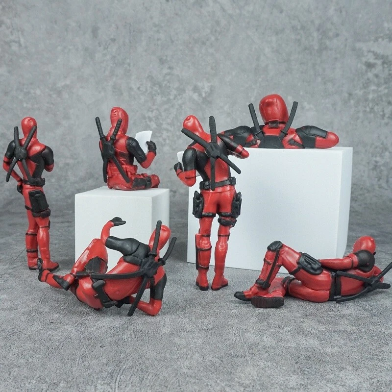 Funny Deadpool Action Figur Spielzeug Marvel Wolverine Lustige Film Dekoration - Bild 3 von 4