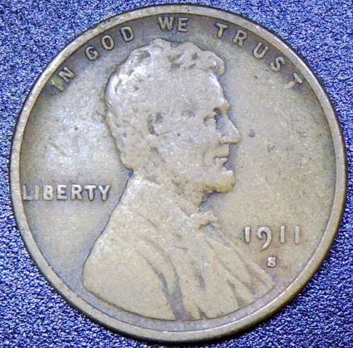 1911 S Lincoln Cent VG Wheat Penny | Nice Coin RC48