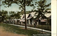 Ocean Grove,NJ Avenue Tents Leighton Monmouth County Antique Vintage Postcard PC