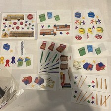 LOT VTG Creative Memories Sticker Lot School