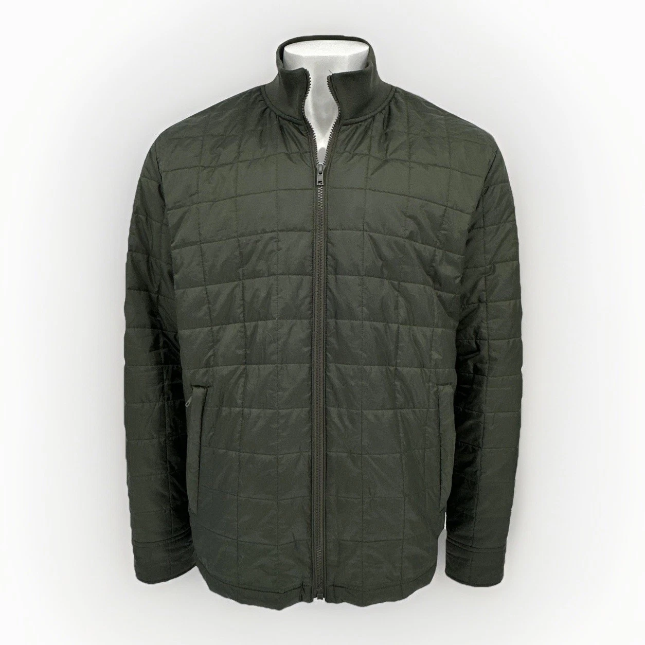 UNTUCKit Marston Jacket Mens 3XL Green Quilted Full Zip Insulated 40761