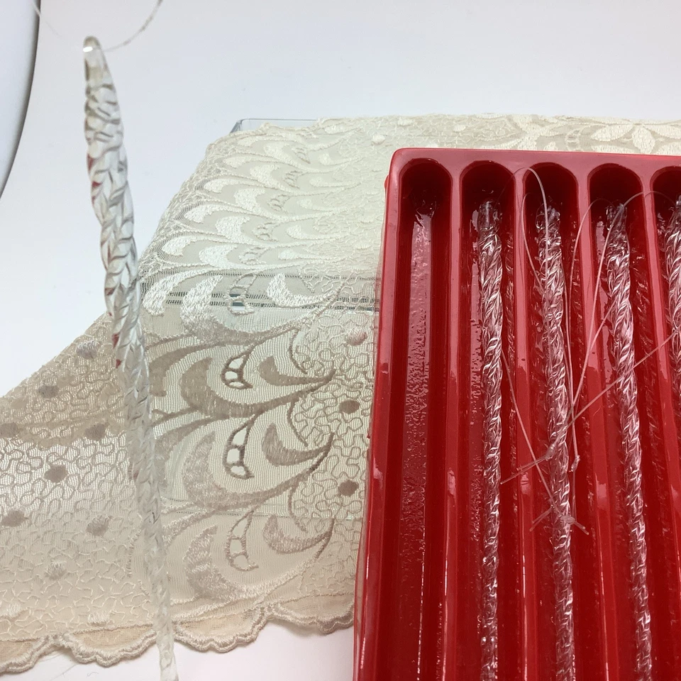 Enfeites vintage de vidro torcido de gelo, conjunto de caixa de 12 peças - Imagem 2 de 4