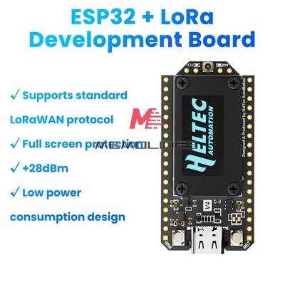 Heltec V4 ESP32 LoRa 32 WiFi 28dBm Dev Board Solar/GNSS Antenna GPS Module