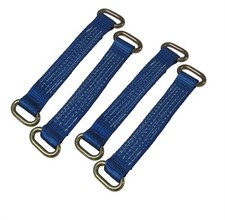 Vehicle Alloy Wheel Straps 12" - Set of 4 (Recovery Transport Oval Links)