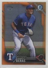 2016 Bowman Chrome Prospects Orange Refractor 3/25 Jairo Beras #BCP227 fm0