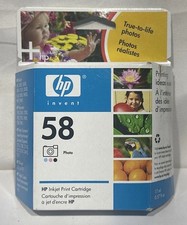 Genuine OEM HP 58 Photo Ink Cartridge New Sealed Exp June 2006