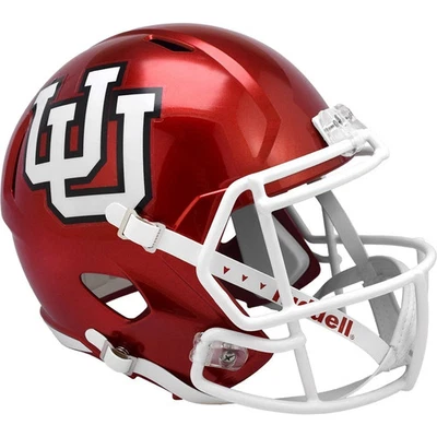 Utah Utes Riddell Full Size Replica Speed Football Helmet RED UU - Image 1 of 2