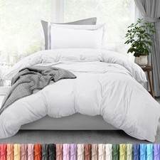 Duvet Cover Twin Size - 2 Piece with Zipper Closure - 1 Comforter Cover 68X90...