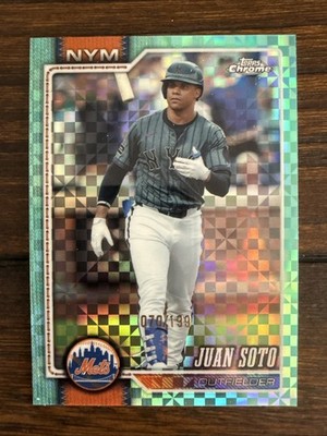 JUAN SOTO 2026 TOPPS CHROME AQUA XFRACTOR 70/199 Mets