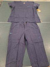 WonderWink WonderFLEX Cargo Jogger Scrub Set Navy Blue 2XL Free Ship