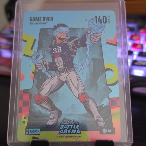 2025 Bo Jackson Battle Arena Game Over RAD-455 Eric Gagne ICE 140 Card