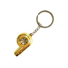 Car Turbo Keychain, Creative Charming Polished Turbocharger Key Large-golden