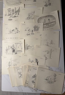 49 Original Drawings Bigfoot Comic By Mr. D Lot Cartoon Original Art Americana!