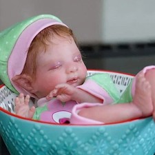NPK 8inch Mini Reborn Doll kit Wynter Fairy Baby Handy Doll Parts with Body Fres