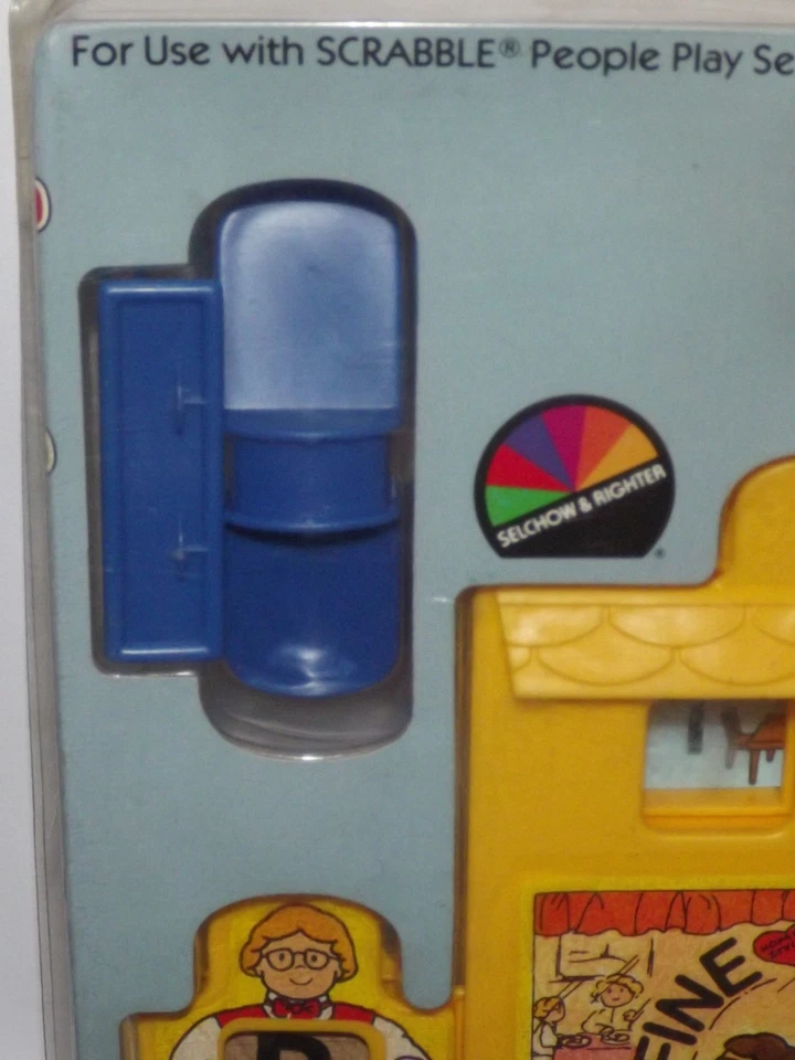 Vintage Scrabble People Restaraunt Play Set Add-On Building #139 New - Image 2 of 4