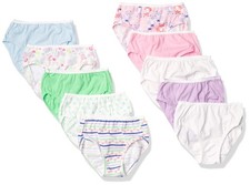 Hanes Girls' Hanes Girls' 20-pack Tagless Cotton Brief Panties