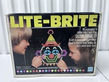 Vintage 1981 Hasbro Lite-Brite Light Set Sealed NIB Box Wear Free Ship