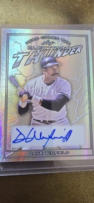 2024 Leaf Electrum Dave Winfield Here Comes The THUNDER SILVER 3/5 #HTC DW1 