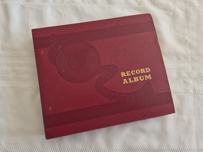 Vintage Record Album Book Filled With 9 Collectable Vintage 78 RPMs
