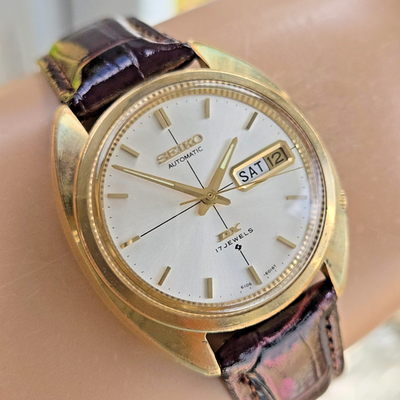 Vintage SEIKO DX 6106-6007 men's automatic watch Crosshair dial