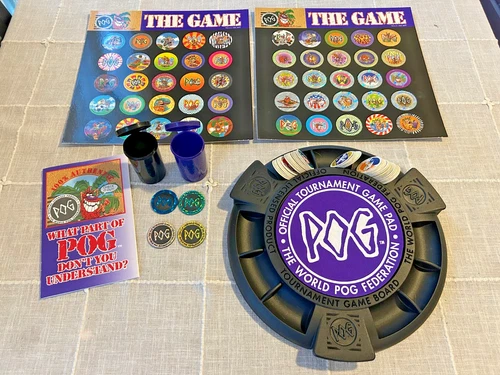 Vintage 1994 POG The Game World POG Federation Milton Bradley Boxed Set Complete
