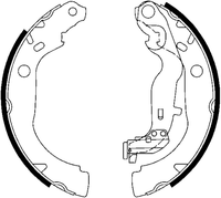 Ate Bremsbackensatz Mit Hebel Hinten (03.0137-0507.2) FüR Dacia Duster Renault