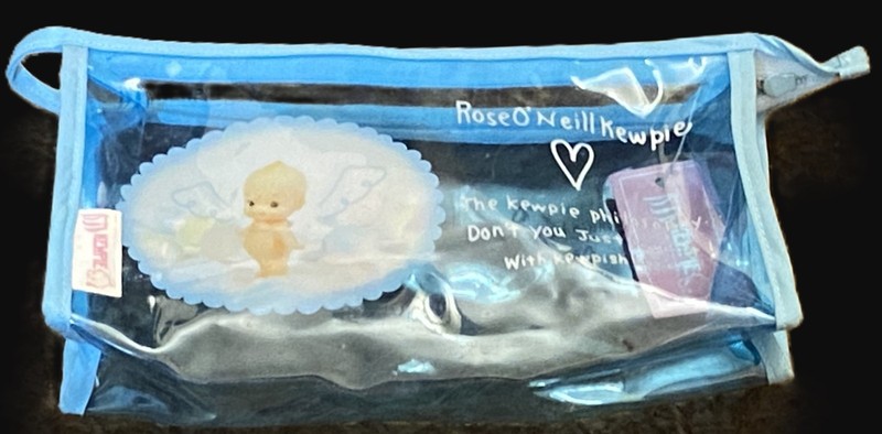 Zippered Bag Kewpies by Rose O'Neill Kewpie Japan Clear As able to see thru