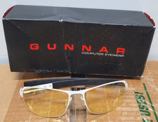 Gunnar MLG Phantom Gaming Glasses Snow Onyx White Frame Amber Lens Box PHA-04201