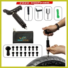 20 Pcs Tubeless Tire Puncture Repair Kit with 15 Mushroom Plugs for All Vehicles