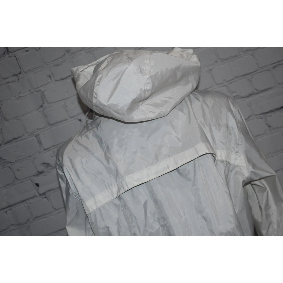 Chaqueta de lluvia Columbia Storm Wear para mujer talla XL camping senderismo cremallera completa blanca Foto 4 de 4