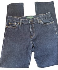 LRL Lauren Jeans Co Ralph Lauren Women's Sz 6 Classic Straight Leg Blue Denim