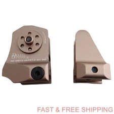 1 Pair D&D Fiber Optic Sight  Sights Front Rear Sight for Picatinny Weaver