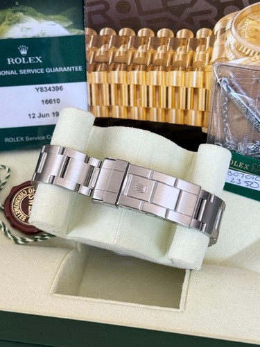 Rolex Submariner Date 16610 2000 Fantastic Condition Sharp Case Rolex Service - Picture 7 of 7