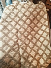 Chenille Heavy Lined Tab Top Pr Curtains76in W Each X90drop ties&4cushion covers