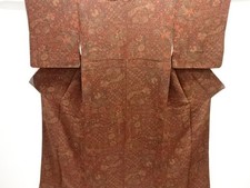 7514360: JAPANESE KIMONO / KOMON / CHIRIMEN
