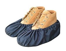 Premium Reusable Shoe and Boot Covers for Contractors - 1 Pair, X-Large Black