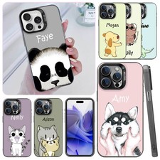 Cute Animal Custom Phone Case Hard Cover For iPhone Air 17 16 15 Samsung S24 S25